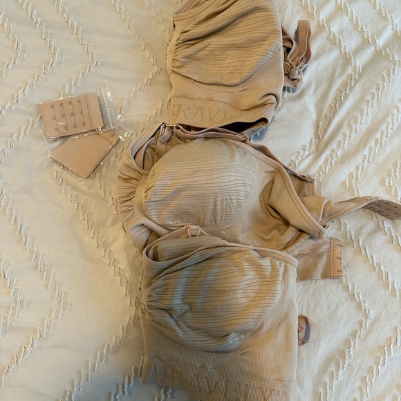 New Kindred Bravely Sublime® Hands-Free Pumping & Nursing Bra set of 3 large - Picture 2 of 3